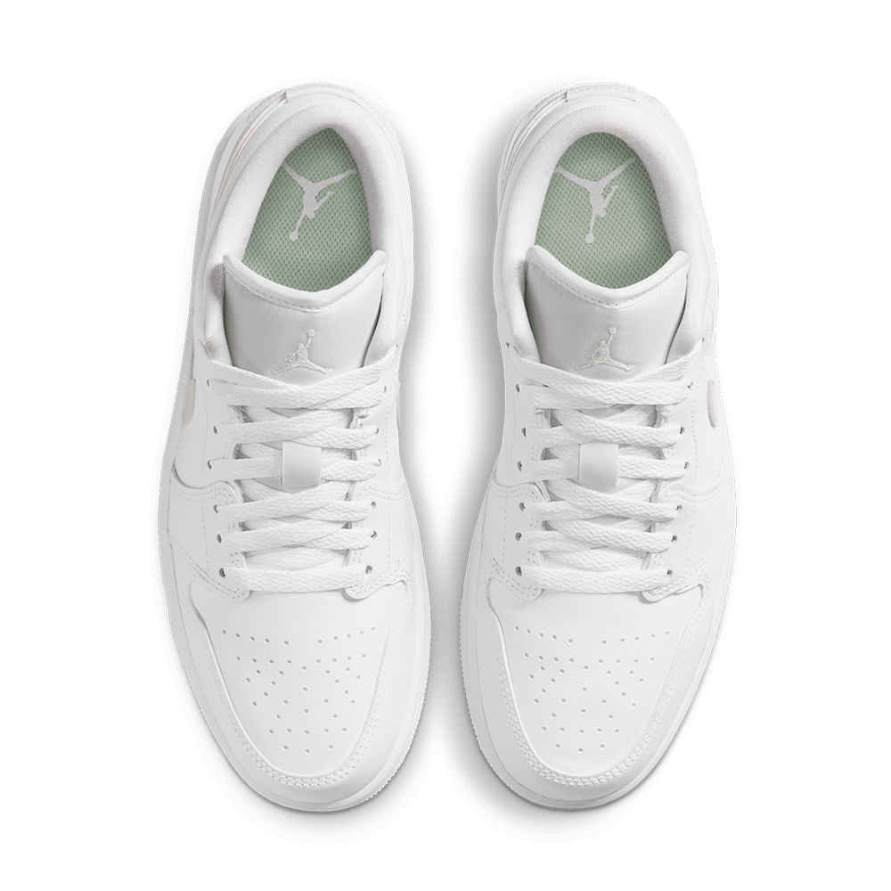 WOMEN'S AIR JORDAN 1 LOW WHITE / VOLT TINT