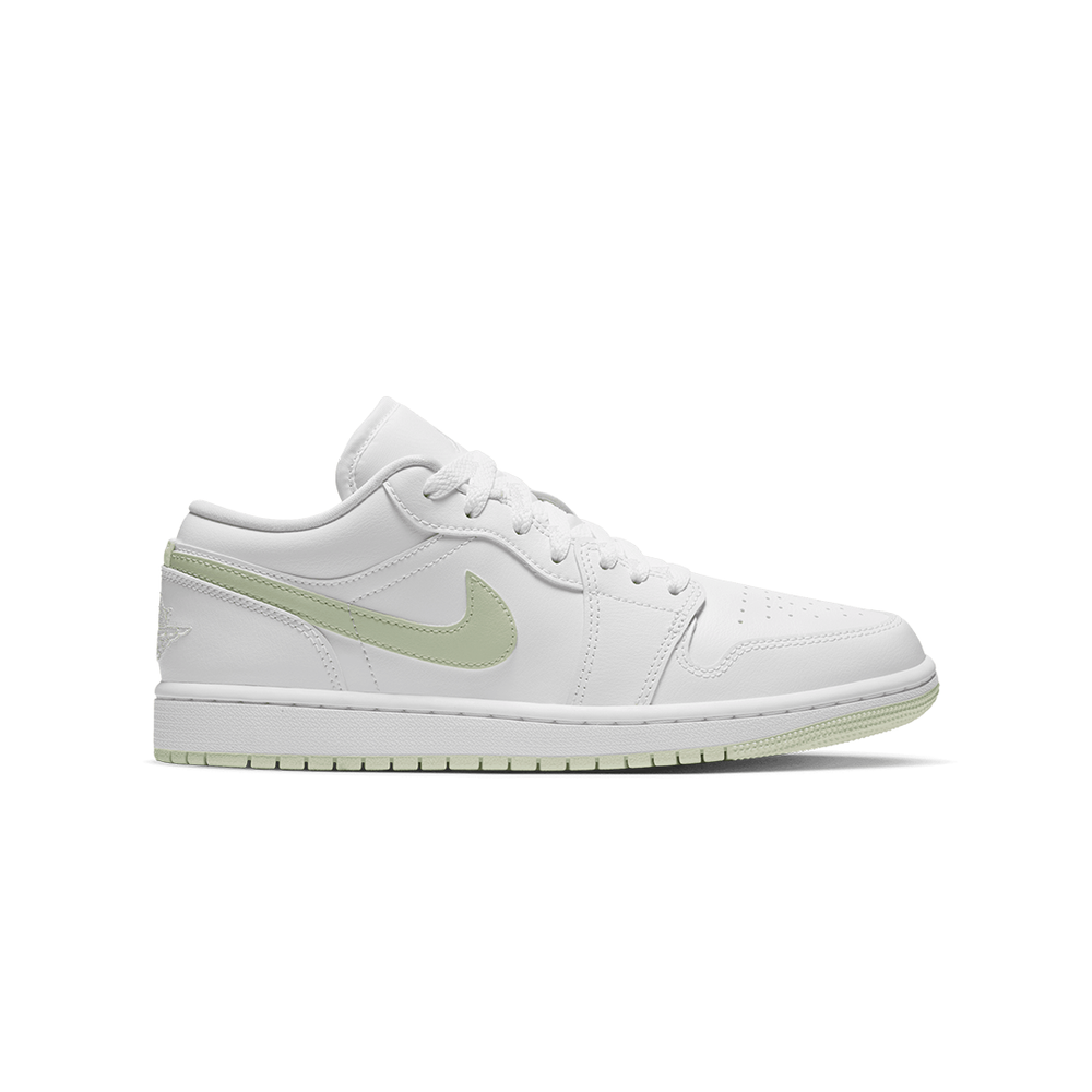 WOMEN'S AIR JORDAN 1 LOW WHITE / VOLT TINT