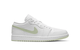 WOMEN'S AIR JORDAN 1 LOW WHITE / VOLT TINT