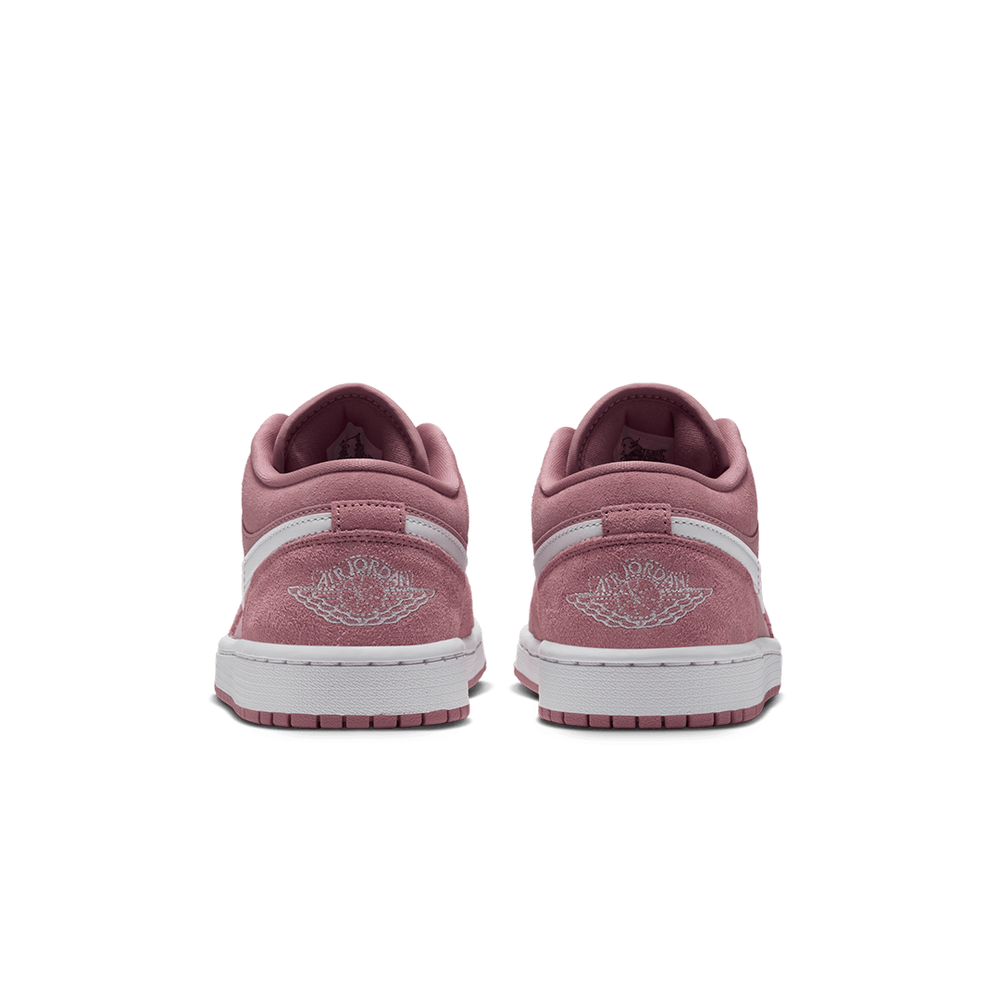 WOMEN'S AIR JORDAN 1 LOW RUST PINK / WHITE