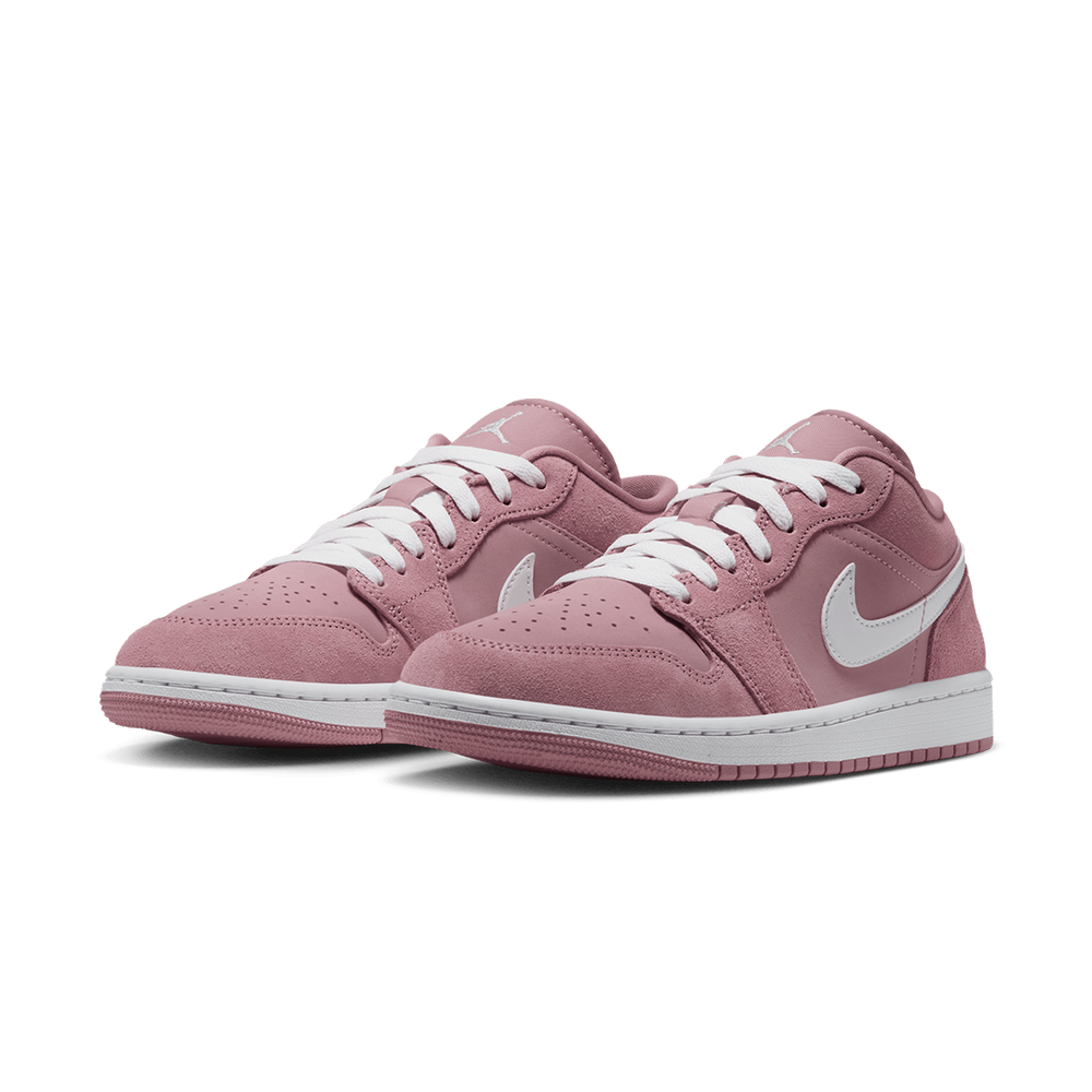 WOMEN'S AIR JORDAN 1 LOW RUST PINK / WHITE