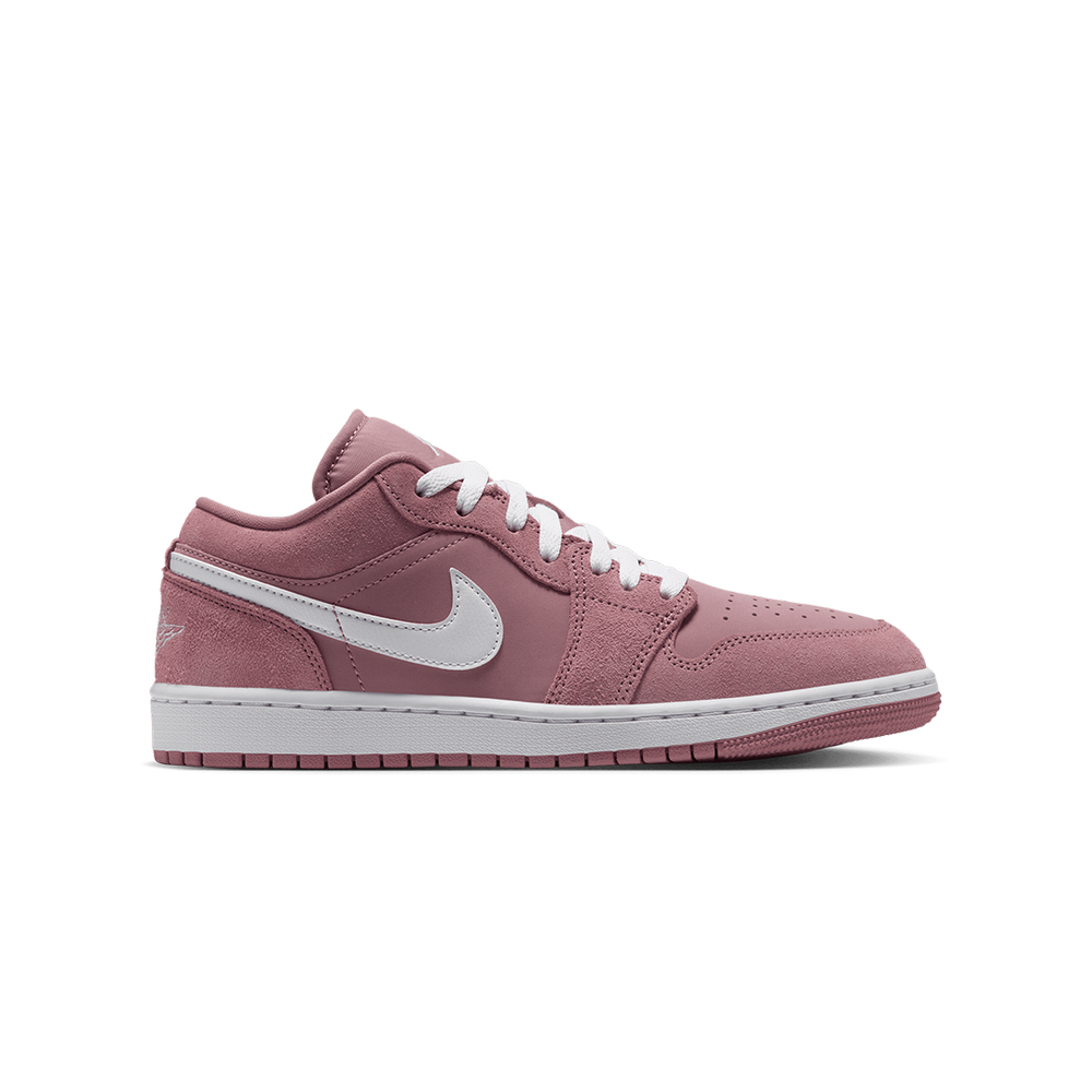 WOMEN'S AIR JORDAN 1 LOW RUST PINK / WHITE