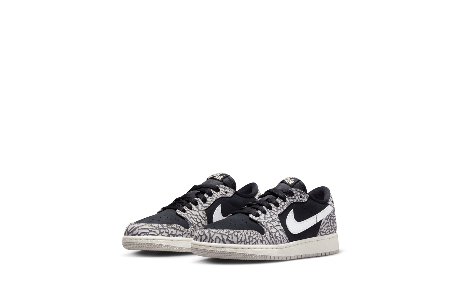 AIR JORDAN 1 LOW OG BLACK CEMENT (GS)