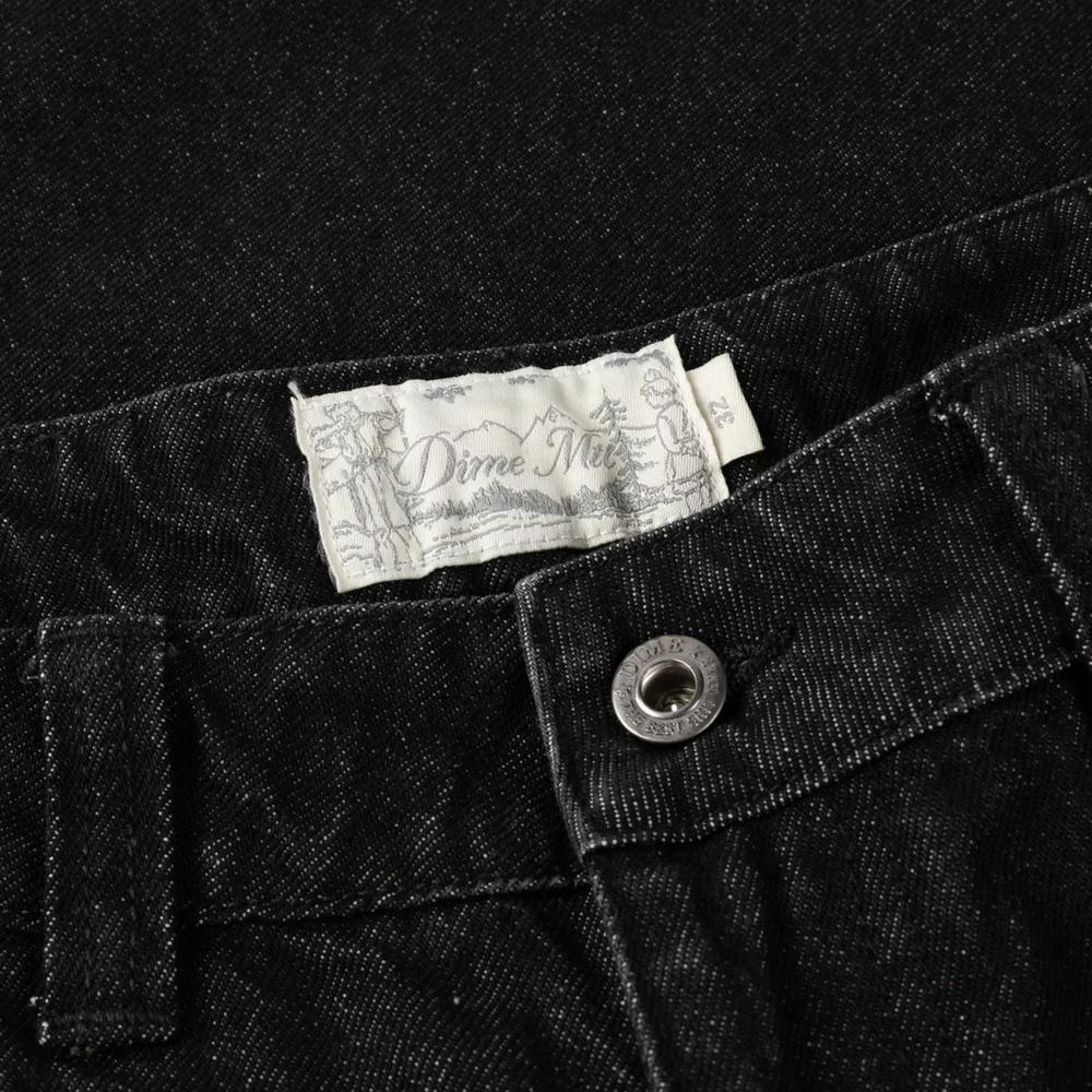 BAGGY DENIM PANTS BLACK WASHED