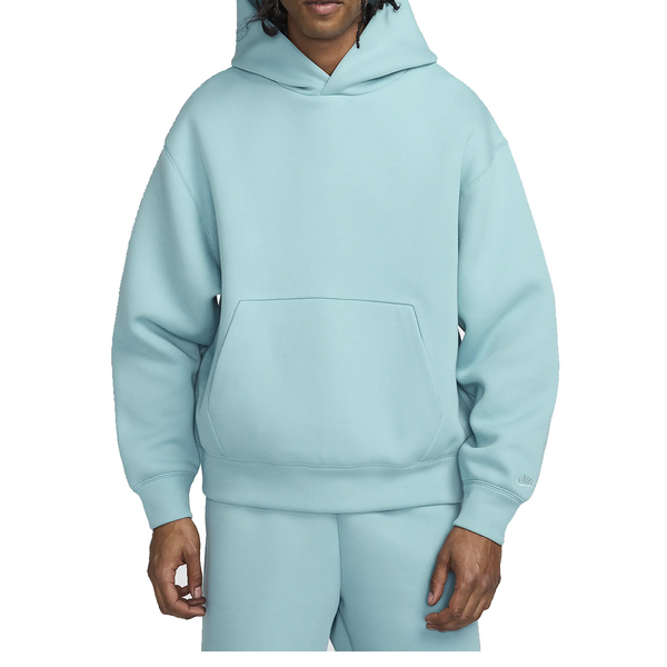 TECH REIMAGINED FLEECE HOODIE DENIM TURQUOISE