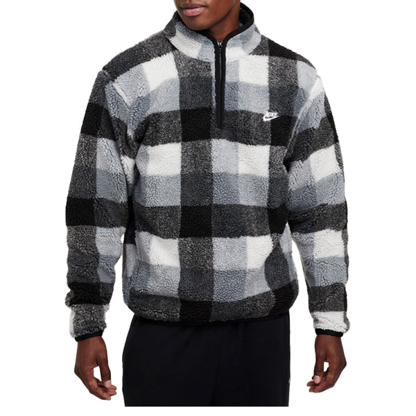 WINTERIZED FLEECE HALF-ZIP BLACK/WHITE