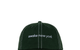 CONTRAST STITCH 6 PANEL HAT DARK GREEN