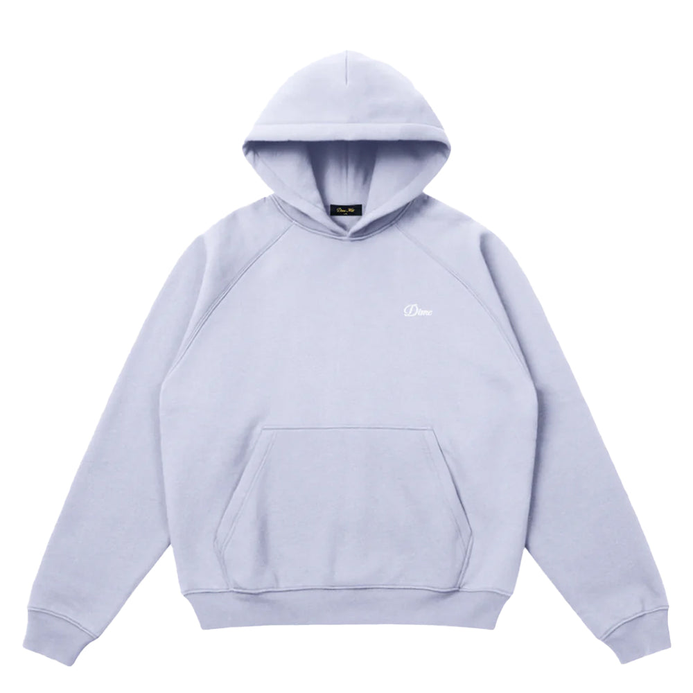 CURSIVE SMALL LOGO HOODIE LAVENDER GRAY