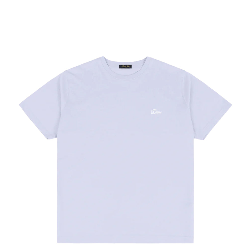 CURSIVE SMALL LOGO T-SHIRT GRAY LAVENDER