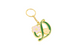 OVERSIZED FLORAL KEYCHAIN GOLD