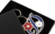 OVERSIZED FLORAL KEYCHAIN SILVER