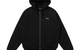 CLASSIC SMALL LOGO ZIP HOODIE BLACK