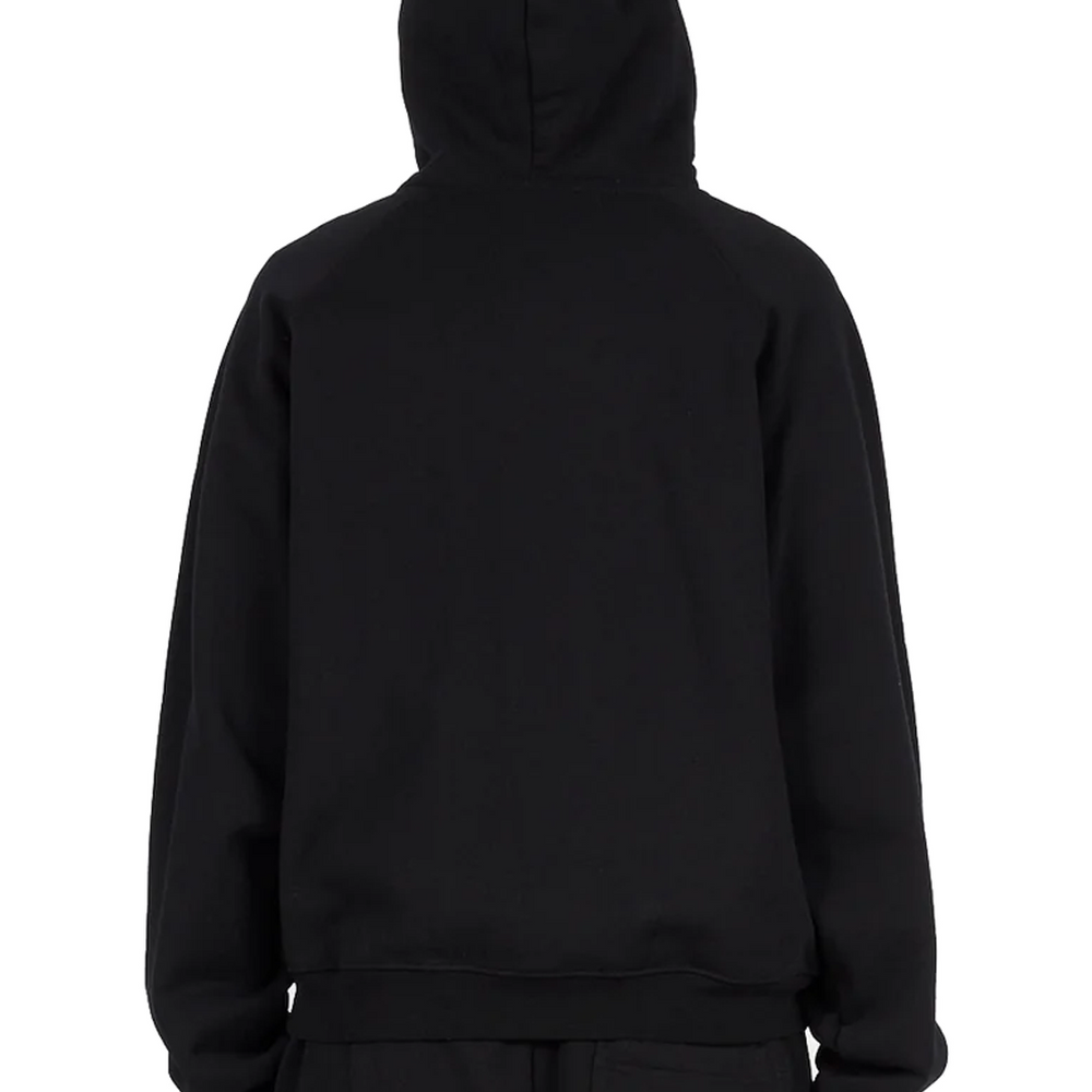 CLASSIC SMALL LOGO ZIP HOODIE BLACK