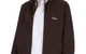 CLASSIC SMALL LOGO ZIP HOODIE DARK BROWN