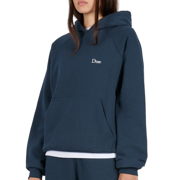 CLASSIC SMALL LOGO HOODIE NAVY