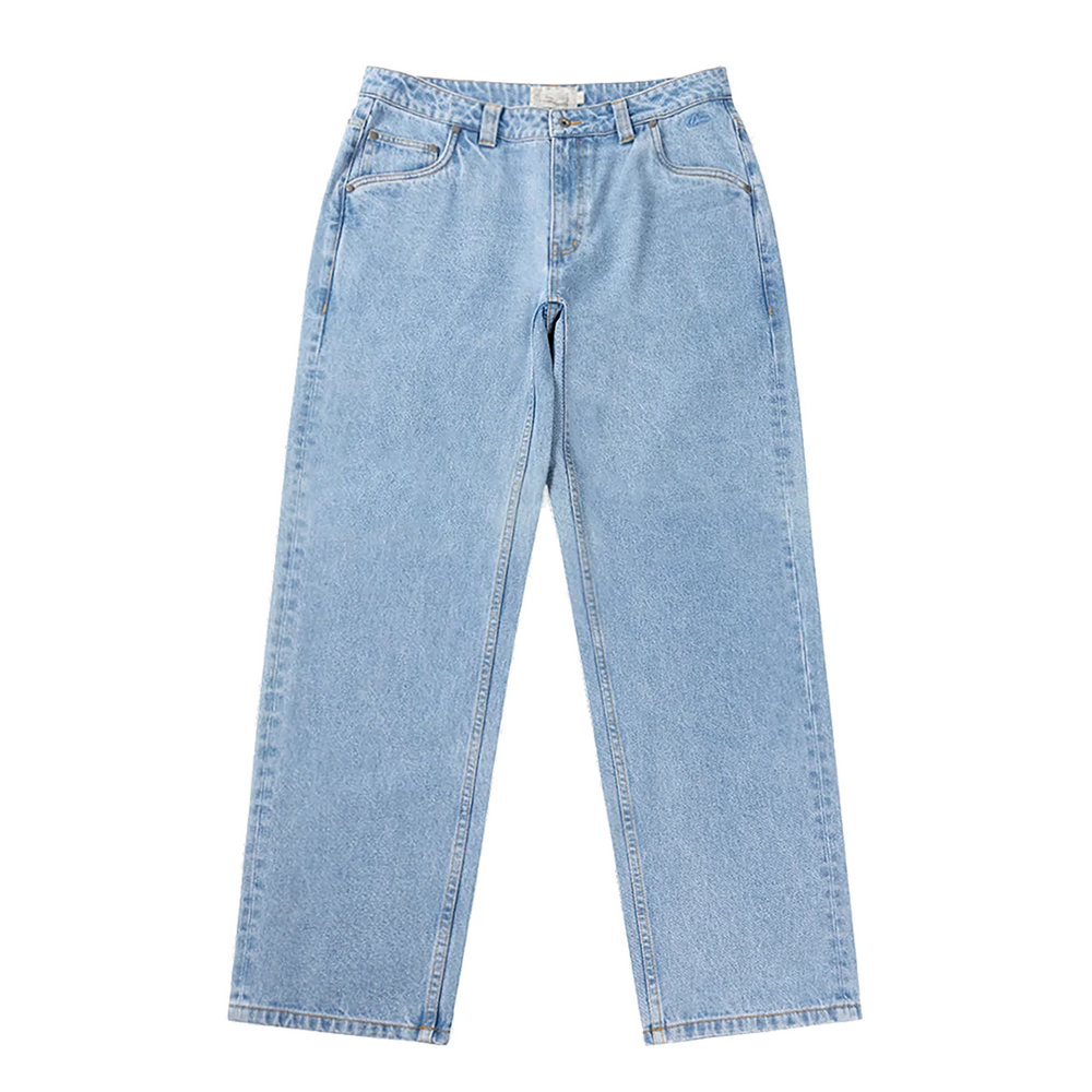 RELAXED DENIM PANTS BLUE WASHED