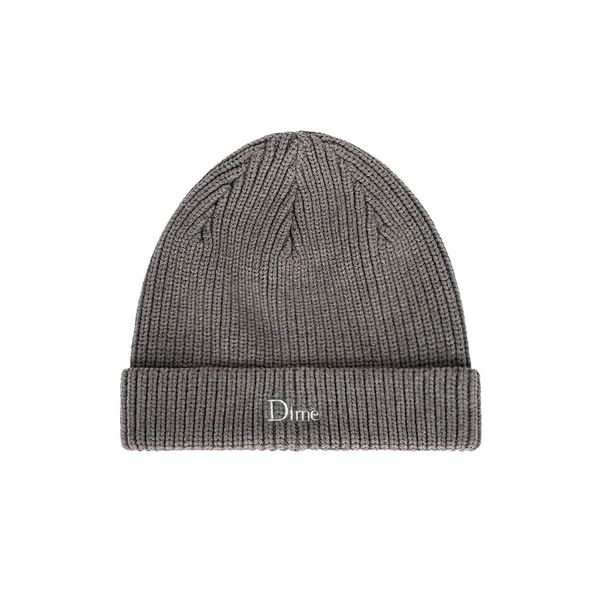 RIB FOLD BEANIE DARK GRAY