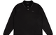 JACQUARD LS POLO BLACK