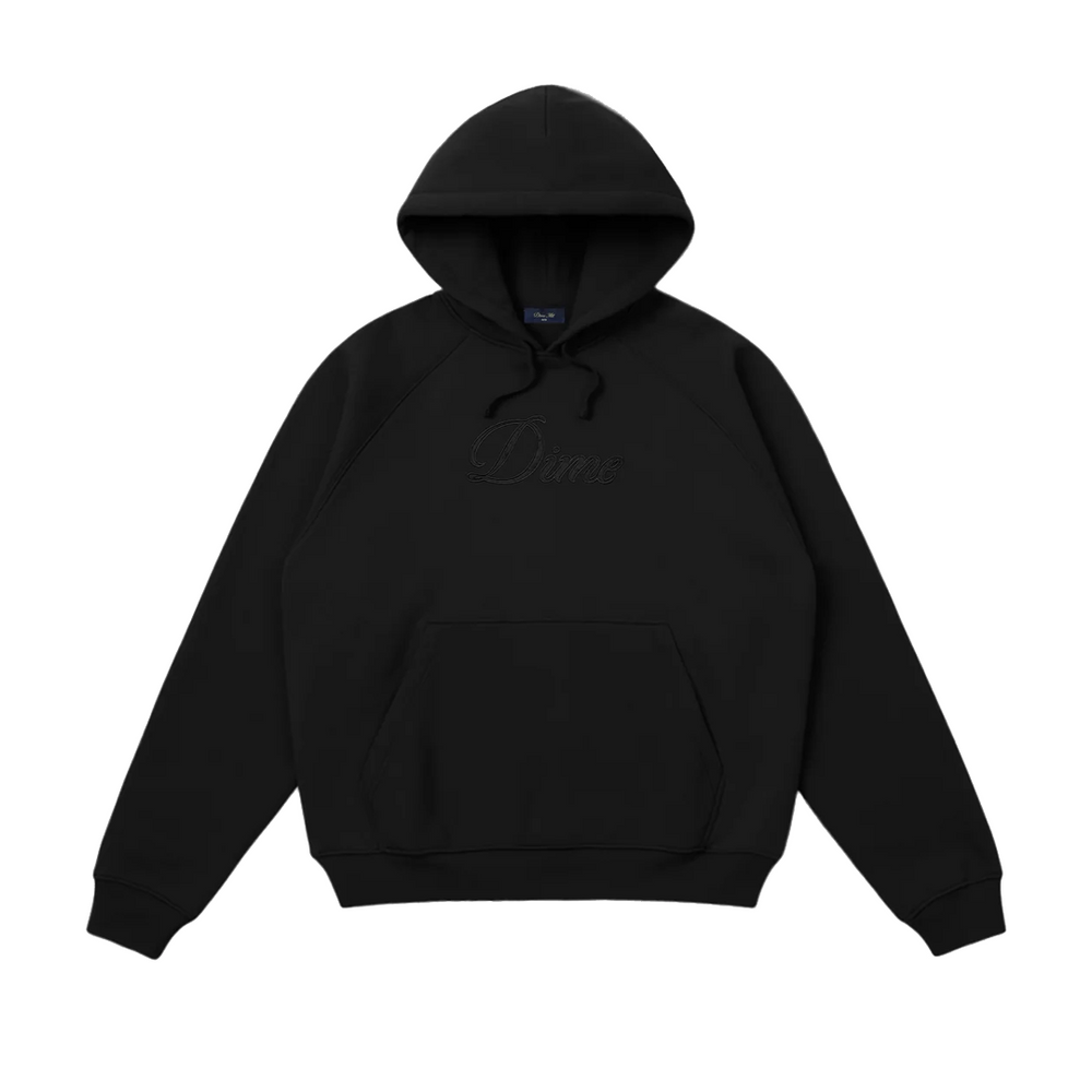 CURSIVE LOGO HOODIE BLACK