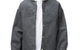 FAUX SUEDE VARSITY JACKET CHARCOAL
