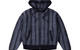 MOHAIR STRIPED HOODIE BLUE