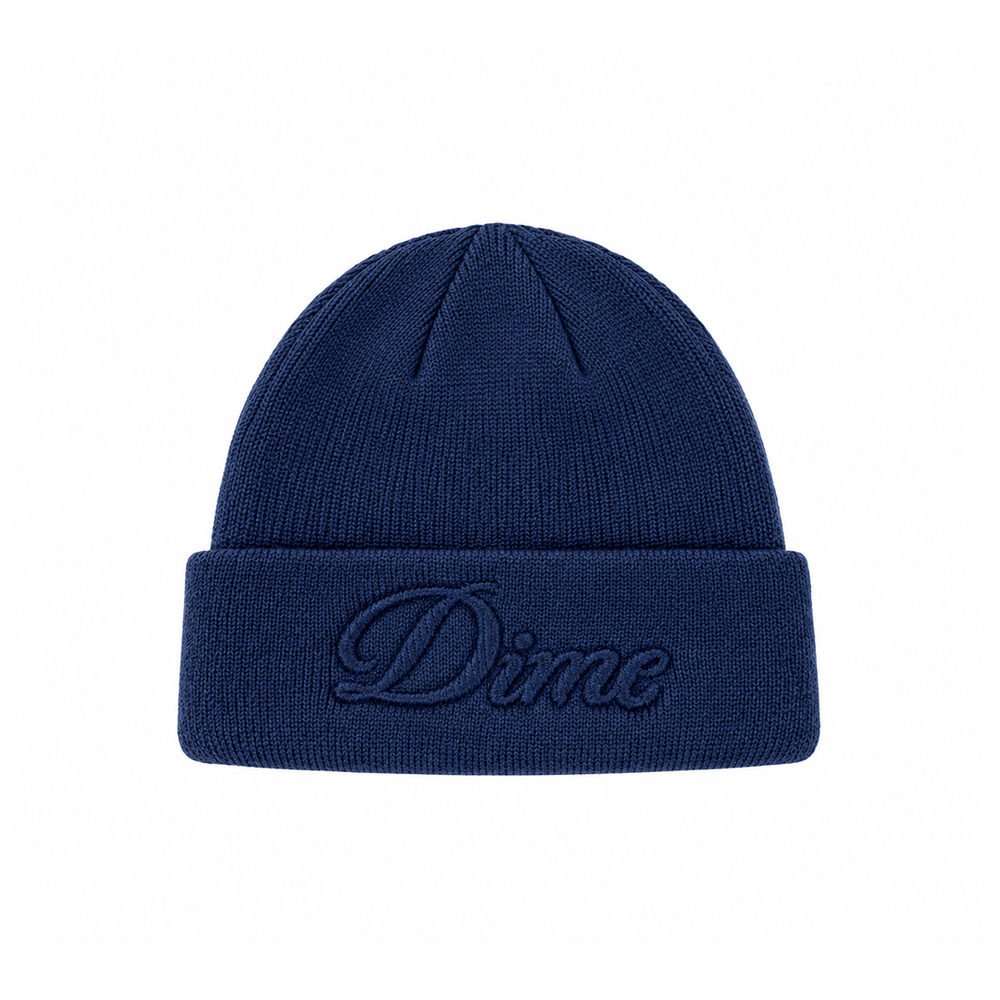MOHAIR STRIPED BEANIE BLUE
