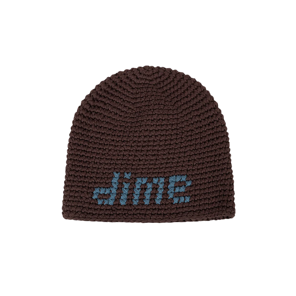CROCHET SKULLY BROWN