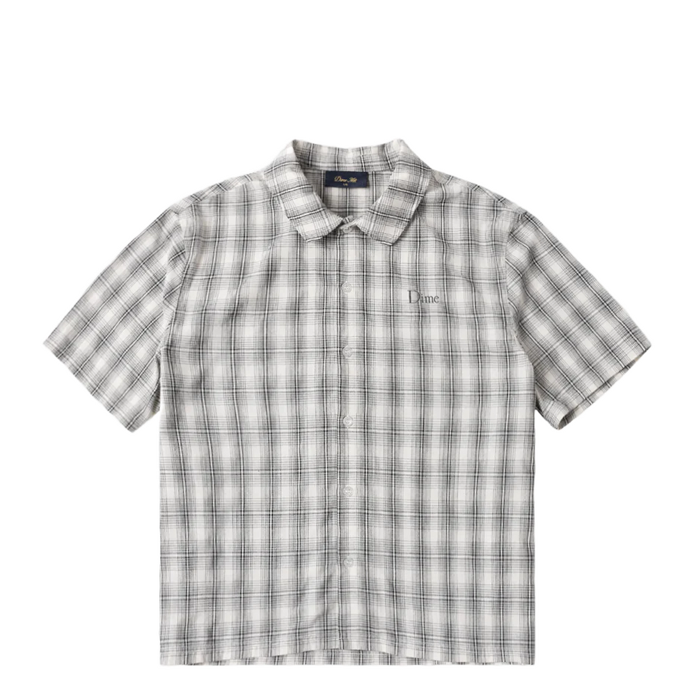 PLAID BUTTON UP SHIRT GRAY
