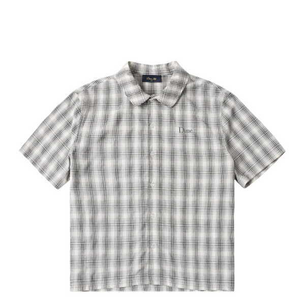 PLAID BUTTON UP SHIRT GRAY