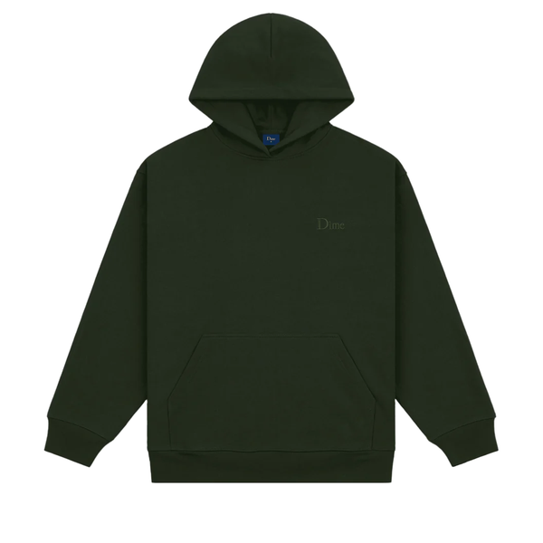 CLASSIC SMALL LOGO HOODIE FOREST GREEN