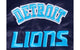 NFL DETROIT LIONS SUBLIMATED SATIN JACKET MIDNIGHT SKY