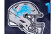 NFL DETROIT LIONS SUBLIMATED SATIN JACKET MIDNIGHT SKY