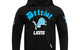 NFL DETROIT LIONS OLD ENGLISH PO HODDIE BLACK