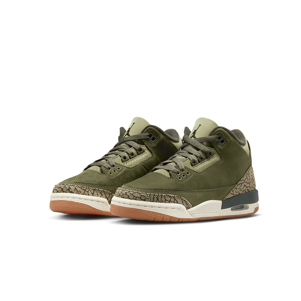 AIR JORDAN 3 RETRO (GS) MEDIUM OLIVE/SEQUOIA