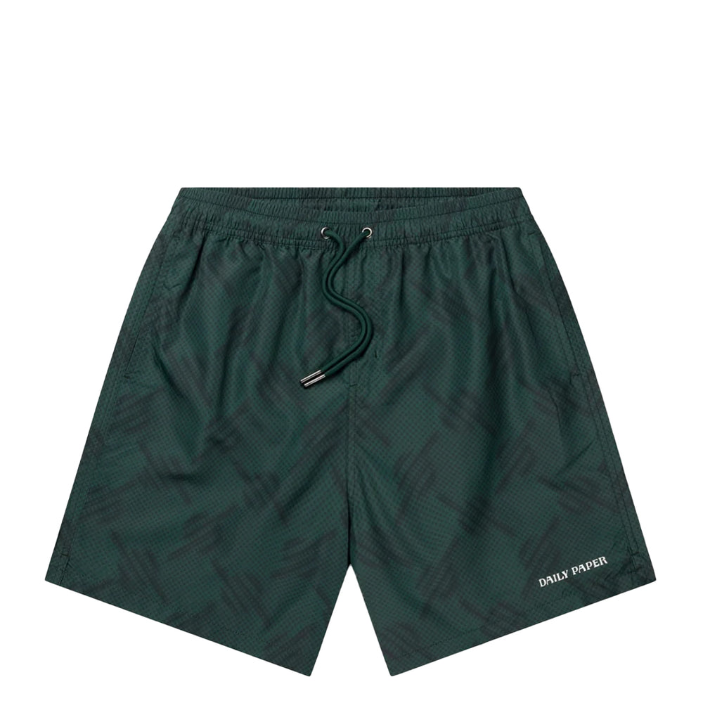 DOTTED MONOGRAM SWIMSHORTS BISTRO GREEN