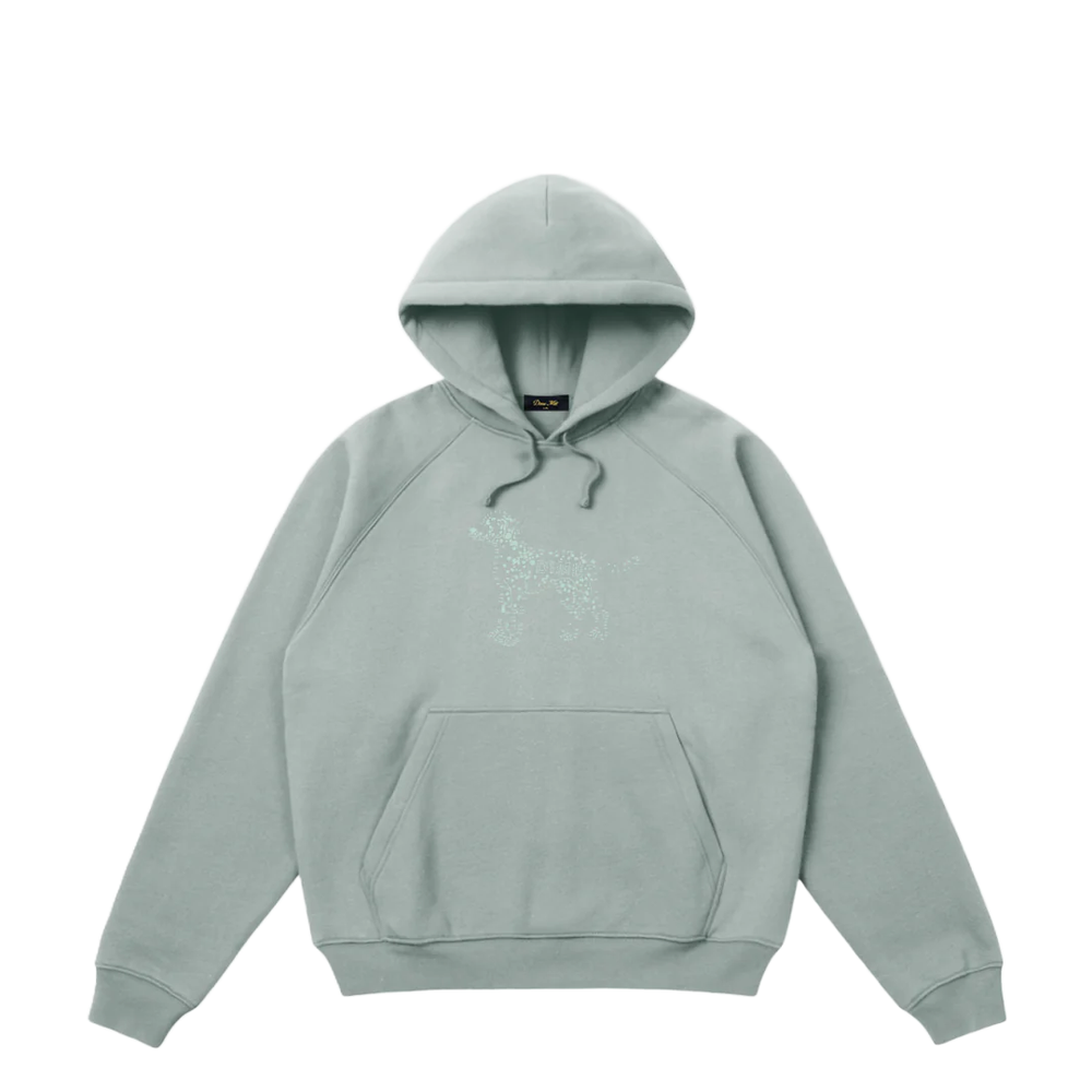 DOTS HOODIE GRANITE GREEN