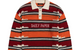 KENTE STRIPE KNIT POLO SWEATER