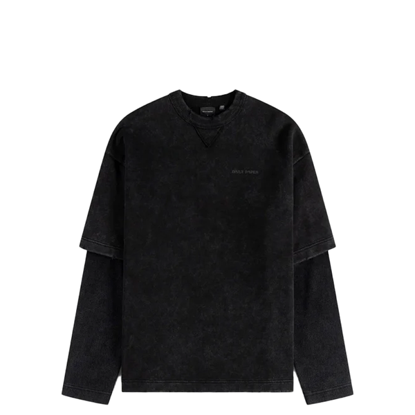 LAYERED LONG SLEEVE T-SHIRT BLACK