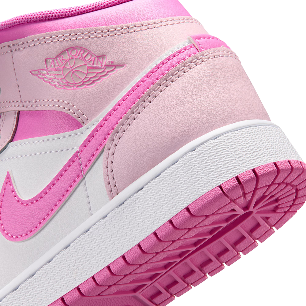 AIR JORDAN 1 MID (GS) PINK FOAM