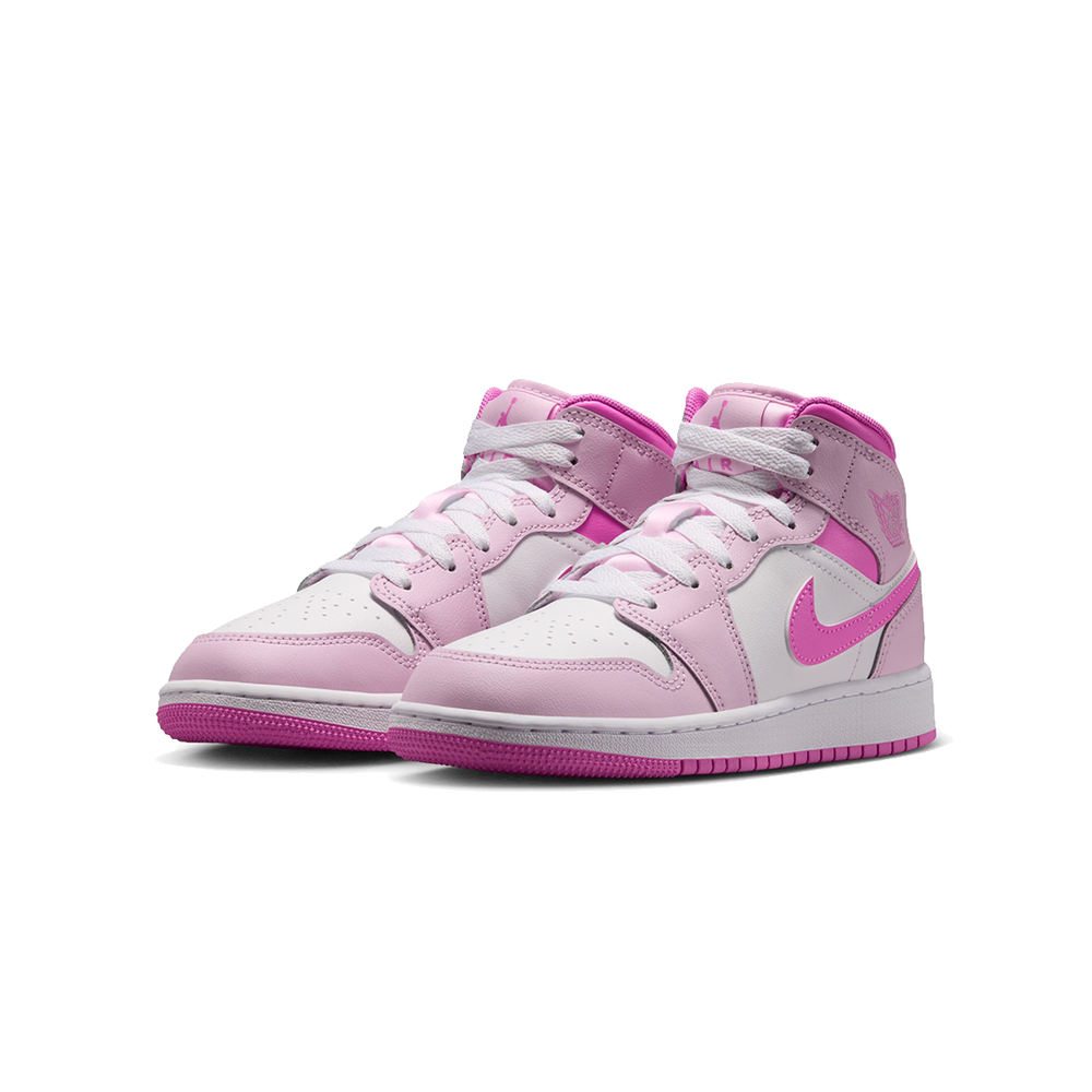 AIR JORDAN 1 MID (GS) PINK FOAM