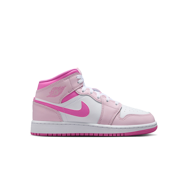 AIR JORDAN 1 MID (GS) PINK FOAM
