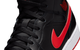 AIR JORDAN 1 MID BLACK / UNIVERSITY RED