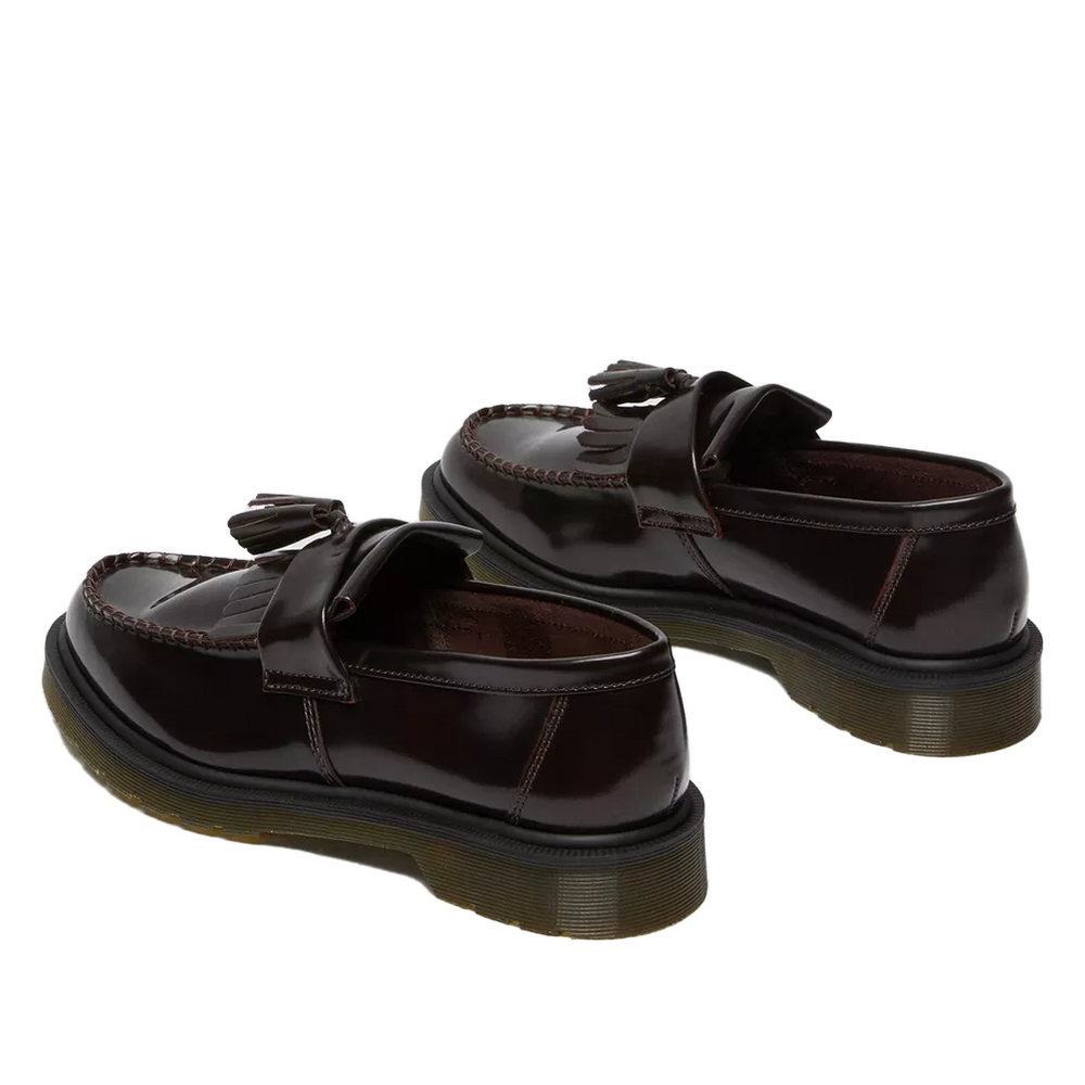 ADRIAN ARCADIA LEATHER TASSLE LOAFERS CHERRY RED-ARCADIA