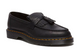ADRIAN YELLOW STICH AMBASSADOR LEATHER LOAFERS BLACK