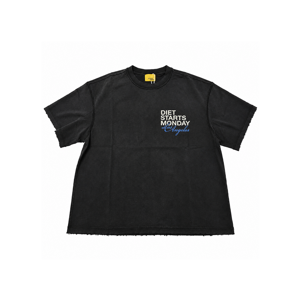 LA VINTAGE TEE BLACK / BLUE
