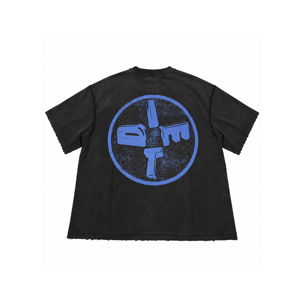 LA VINTAGE TEE BLACK / BLUE