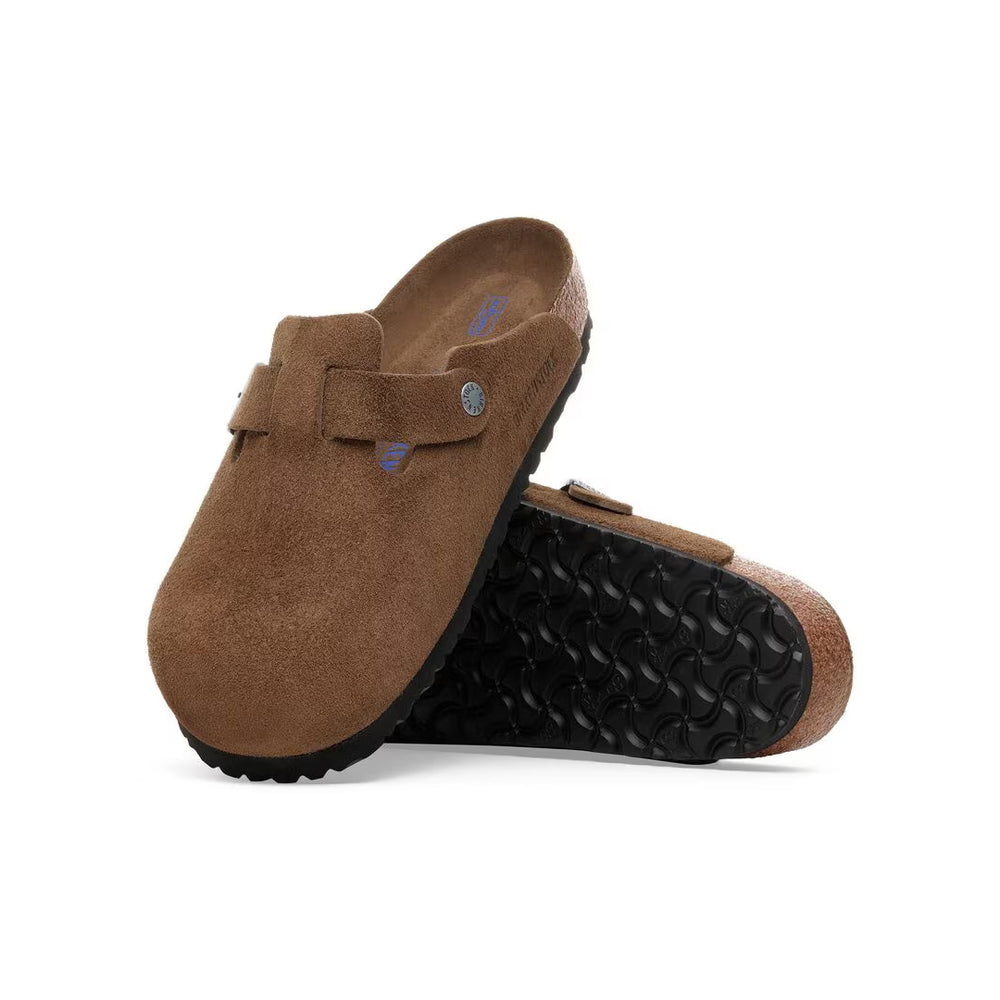 BOSTON SOFT FOOTBED SUEDE LEATHER - DARK TEA TONAL