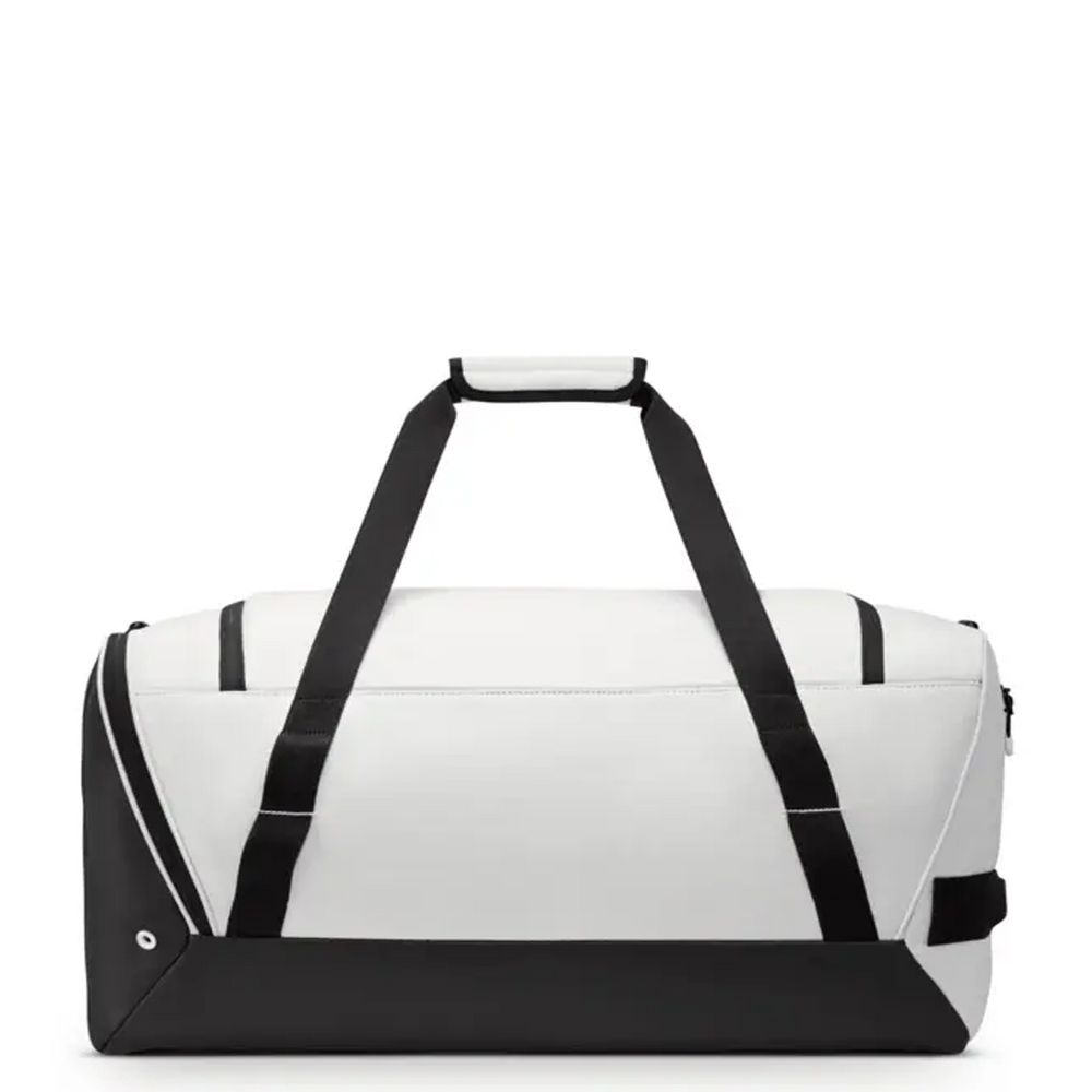 DIAMOND DUFFEL BAG WHITE/BLACK/GOLD