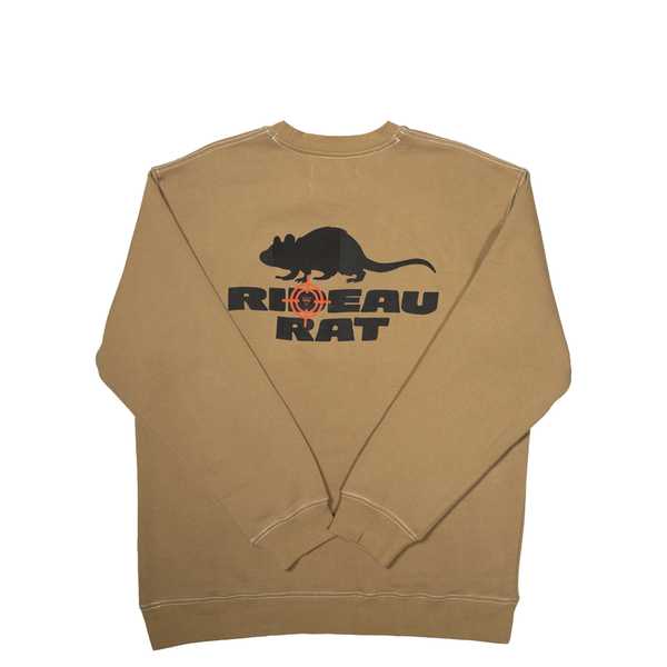 TAIKAN x NRML "RIDEAU RAT" CREWNECK DUNE BROWN