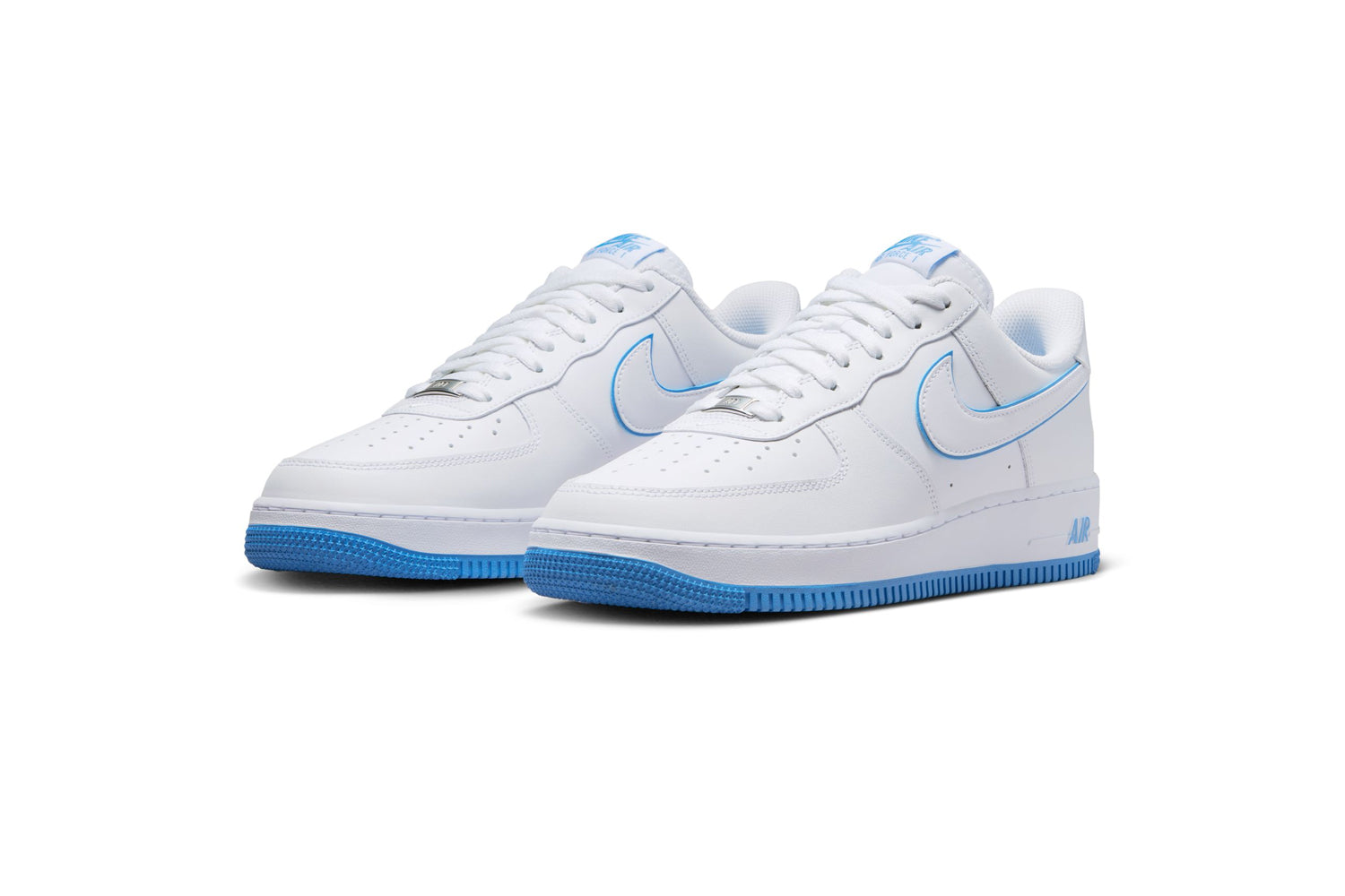 AIR FORCE 1 '07 LOW WHITE UNIVERSITY BLUE SOLE